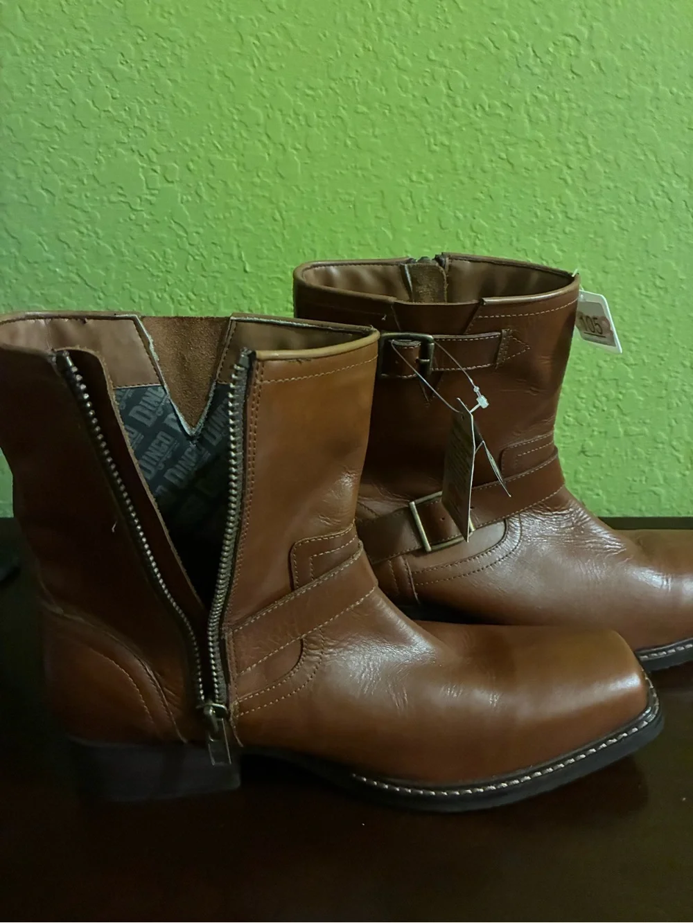 DINGO MEN  Hackett Motorcycle Boots LEATHER SIZE 10 D BNWT